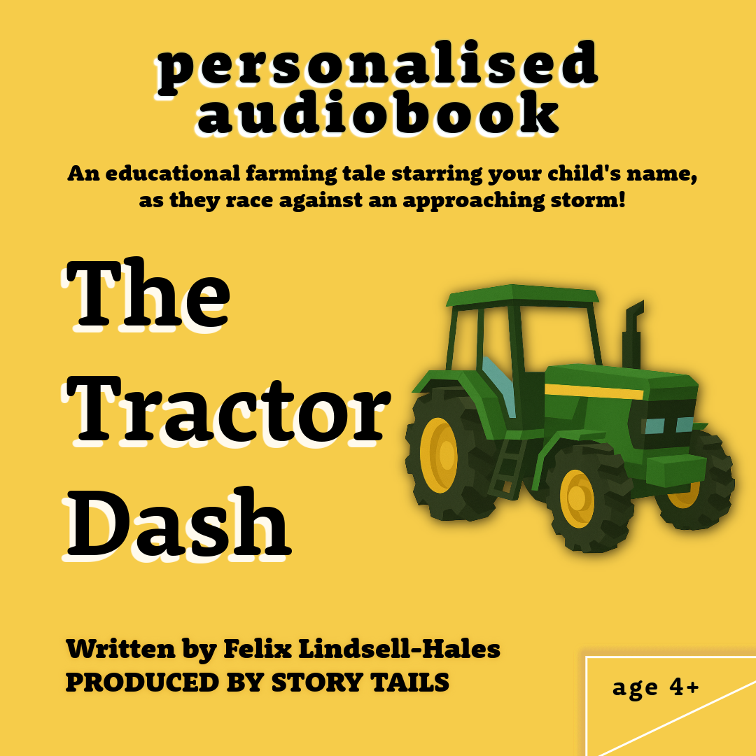The Tractor Dash | Personalised Custom Audiobook